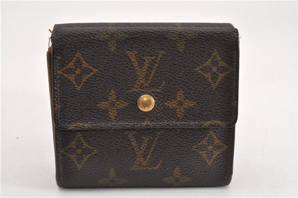 Authentic Louis Vuitton Monogram M61652 Porte Monnaie Billet Carte Credit 1555G