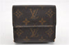 Authentic Louis Vuitton Monogram M61652 Porte Monnaie Billet Carte Credit 1555G