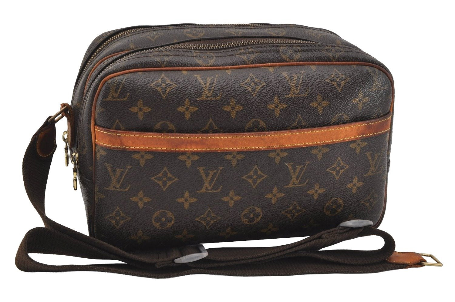 Authentic Louis Vuitton Monogram Reporter PM Shoulder Bag M45254 Junk 1556I