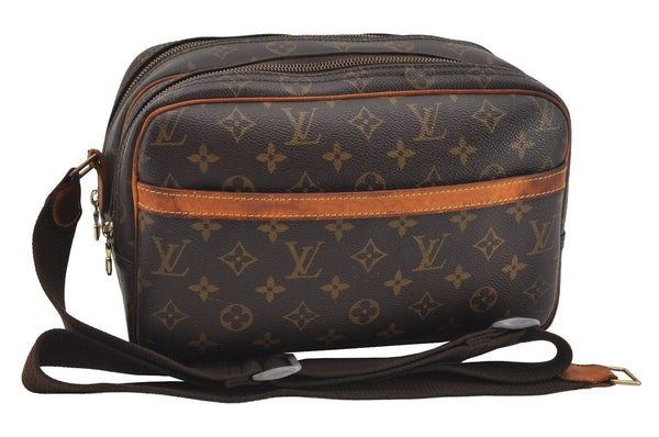 Authentic Louis Vuitton Monogram Reporter PM Shoulder Bag M45254 Junk 1556I