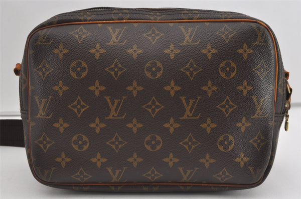 Authentic Louis Vuitton Monogram Reporter PM Shoulder Bag M45254 Junk 1556I