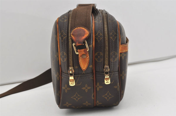 Authentic Louis Vuitton Monogram Reporter PM Shoulder Bag M45254 Junk 1556I