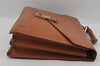 Authentic Louis Vuitton Epi Serviette Conseiller Briefcase Brown M54428 LV 1558I