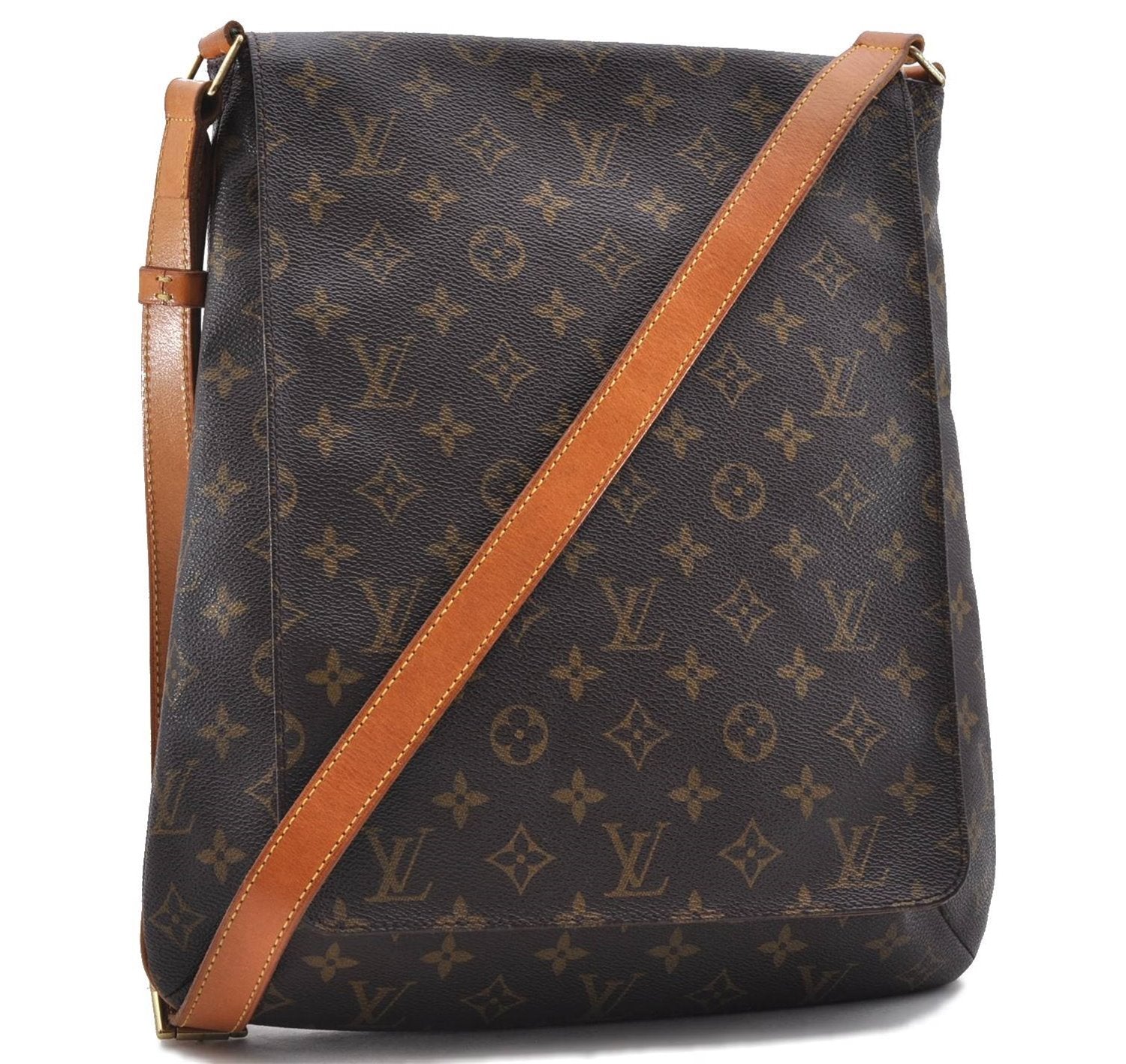 Authentic Louis Vuitton Monogram Musette Shoulder Cross Body Bag M51256 LV 1561D