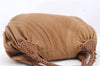 Authentic FENDI Spy Bag Hand Bag Leather Brown 1562D