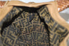 Authentic FENDI Spy Bag Hand Bag Leather Brown 1562D