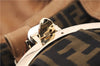 Authentic FENDI Spy Bag Hand Bag Leather Brown 1562D