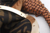 Authentic FENDI Spy Bag Hand Bag Leather Brown 1562D