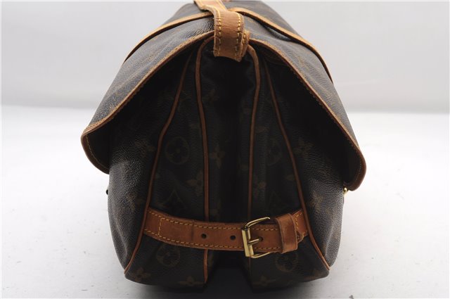 Authentic Louis Vuitton Monogram Saumur 30 Shoulder Cross Bag M42256 LV 1562F