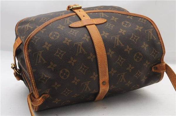Authentic Louis Vuitton Monogram Saumur 30 Shoulder Cross Bag M42256 LV 1562F
