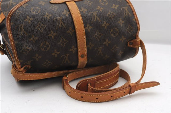 Authentic Louis Vuitton Monogram Saumur 30 Shoulder Cross Bag M42256 LV 1562F