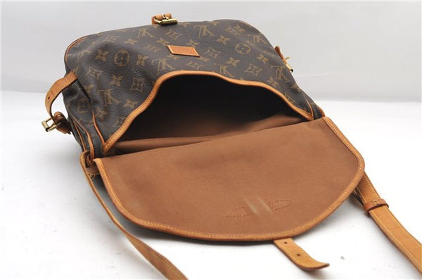 Authentic Louis Vuitton Monogram Saumur 30 Shoulder Cross Bag M42256 LV 1562F