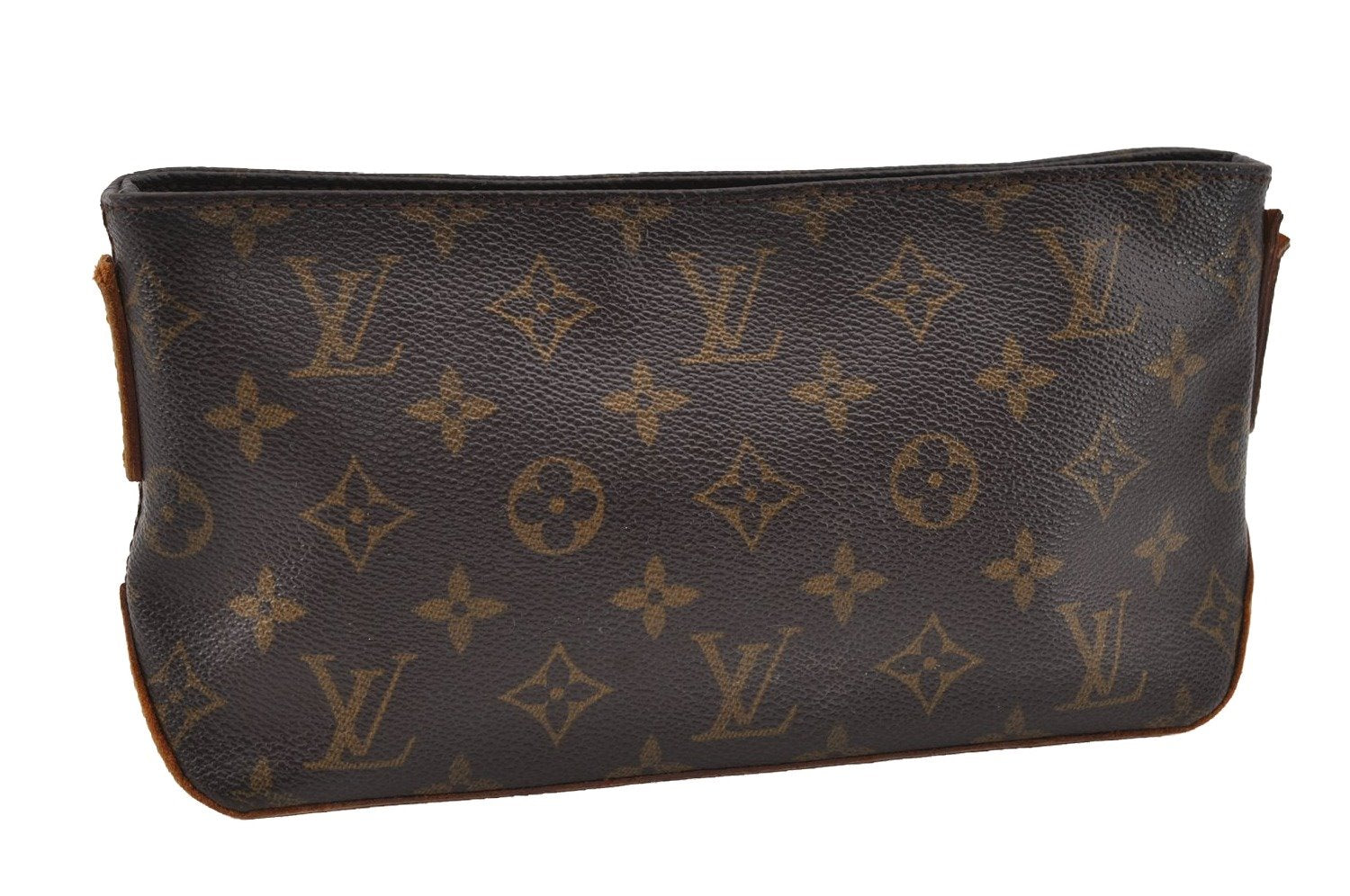 Authentic Louis Vuitton Monogram Trotteur Shoulder Cross Bag M51240 Junk 1562I