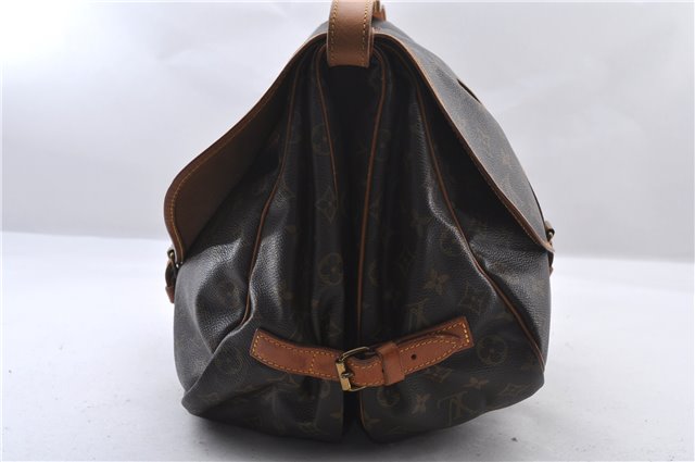 Authentic Louis Vuitton Monogram Saumur 35 Shoulder Cross Bag M42254 LV 1563F