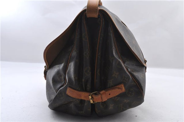 Authentic Louis Vuitton Monogram Saumur 35 Shoulder Cross Bag M42254 LV 1563F