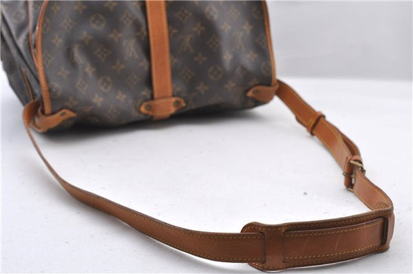 Authentic Louis Vuitton Monogram Saumur 35 Shoulder Cross Bag M42254 LV 1563F