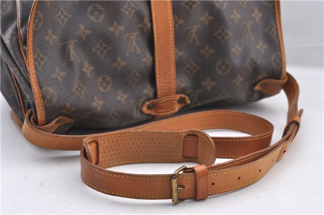 Authentic Louis Vuitton Monogram Saumur 35 Shoulder Cross Bag M42254 LV 1563F