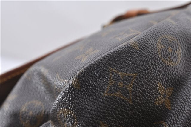 Authentic Louis Vuitton Monogram Saumur 35 Shoulder Cross Bag M42254 LV 1563F