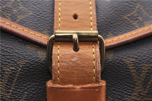 Authentic Louis Vuitton Monogram Saumur 35 Shoulder Cross Bag M42254 LV 1563F