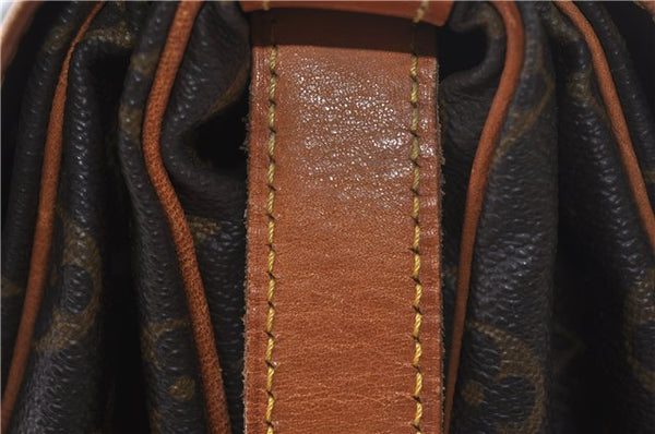 Authentic Louis Vuitton Monogram Saumur 35 Shoulder Cross Bag M42254 LV 1563F