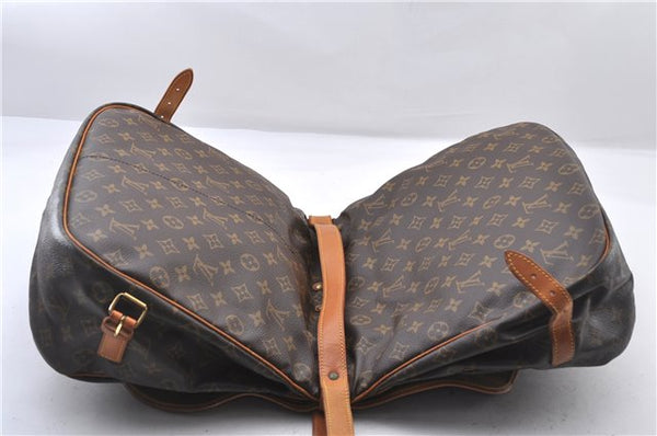 Authentic Louis Vuitton Monogram Saumur 35 Shoulder Cross Bag M42254 LV 1563F