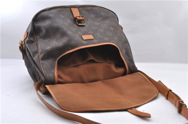 Authentic Louis Vuitton Monogram Saumur 35 Shoulder Cross Bag M42254 LV 1563F