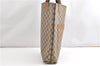 Authentic GUCCI Web Sherry Line Shoulder Tote Bag GG PVC Leather Brown 1563G