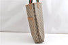 Authentic GUCCI Web Sherry Line Shoulder Tote Bag GG PVC Leather Brown 1563G