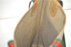 Authentic GUCCI Web Sherry Line Shoulder Tote Bag GG PVC Leather Brown 1563G