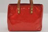 Authentic Louis Vuitton Vernis Reade PM Hand Bag Red M91088 LV 1563I