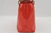 Authentic Louis Vuitton Vernis Reade PM Hand Bag Red M91088 LV 1563I