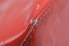 Authentic Louis Vuitton Vernis Reade PM Hand Bag Red M91088 LV 1563I