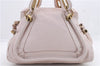 Authentic Chloe Paraty 2Way Shoulder Hand Bag Purse Light Pink 1564D