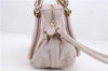 Authentic Chloe Paraty 2Way Shoulder Hand Bag Purse Light Pink 1564D