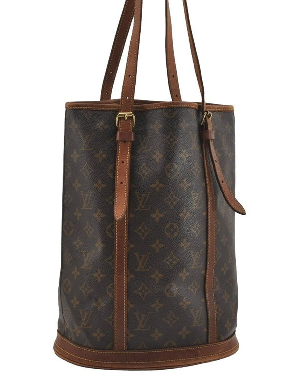 Authentic Louis Vuitton Monogram Bucket GM Shoulder Tote Bag M42236 LV 1564I