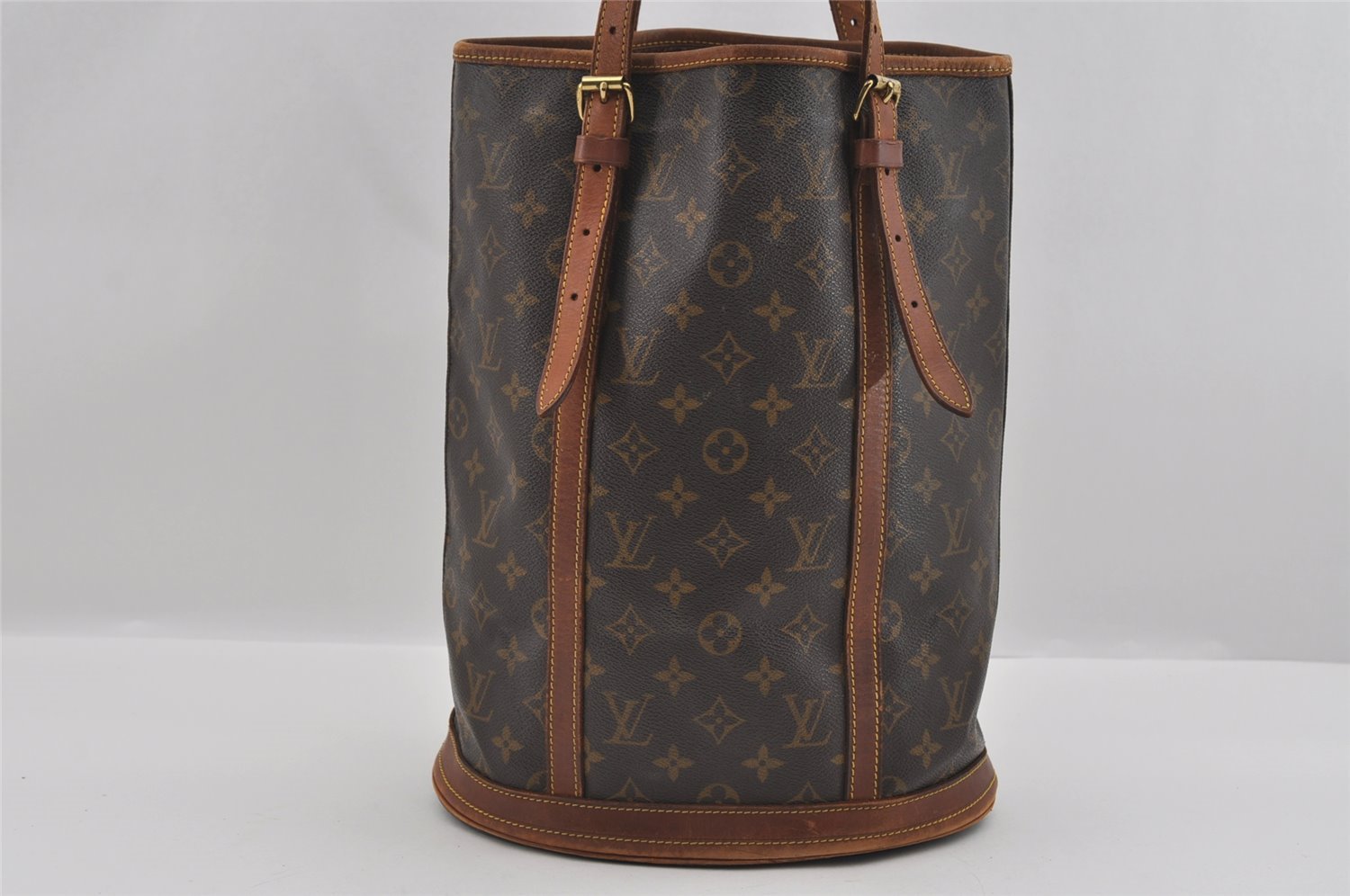 Authentic Louis Vuitton Monogram Bucket GM Shoulder Tote Bag M42236 LV 1564I