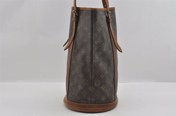 Authentic Louis Vuitton Monogram Bucket GM Shoulder Tote Bag M42236 LV 1564I