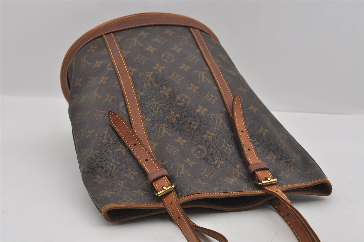 Authentic Louis Vuitton Monogram Bucket GM Shoulder Tote Bag M42236 LV 1564I