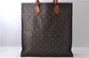 Authentic Louis Vuitton Monogram Sac Plat Hand Bag M51140 LV 1567D