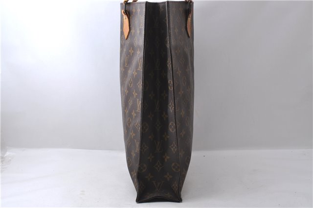 Authentic Louis Vuitton Monogram Sac Plat Hand Bag M51140 LV 1567D