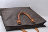 Authentic Louis Vuitton Monogram Sac Plat Hand Bag M51140 LV 1567D