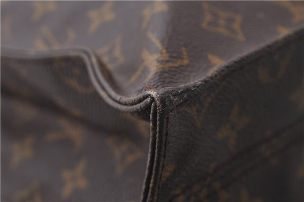 Authentic Louis Vuitton Monogram Sac Plat Hand Bag M51140 LV 1567D