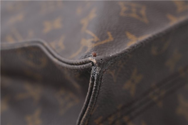 Authentic Louis Vuitton Monogram Sac Plat Hand Bag M51140 LV 1567D