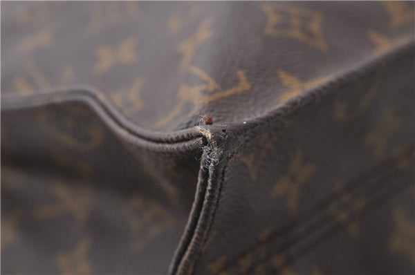 Authentic Louis Vuitton Monogram Sac Plat Hand Bag M51140 LV 1567D