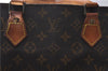 Authentic Louis Vuitton Monogram Sac Plat Hand Bag M51140 LV 1567D