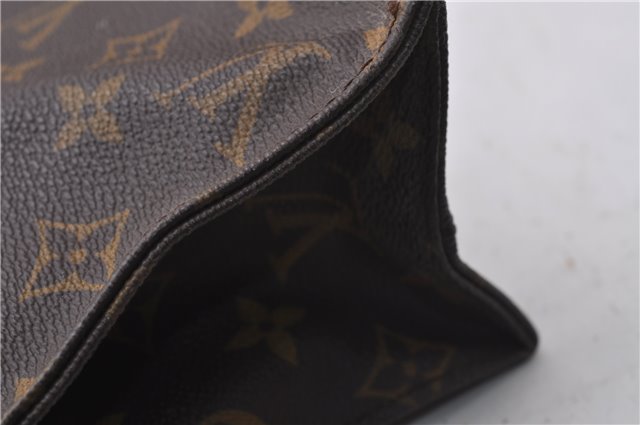 Authentic Louis Vuitton Monogram Sac Plat Hand Bag M51140 LV 1567D