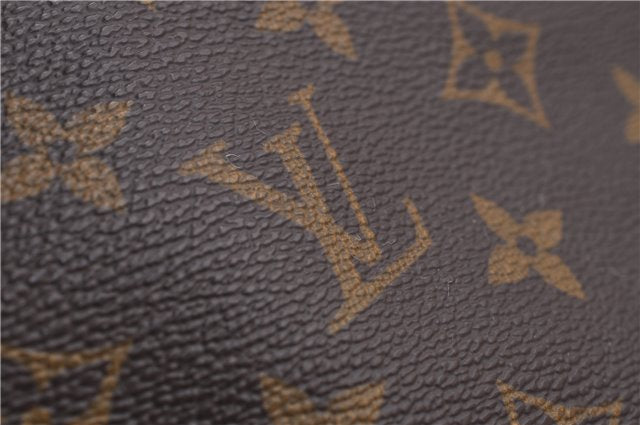 Authentic Louis Vuitton Monogram Sac Plat Hand Bag M51140 LV 1567D