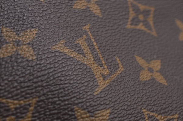 Authentic Louis Vuitton Monogram Sac Plat Hand Bag M51140 LV 1567D
