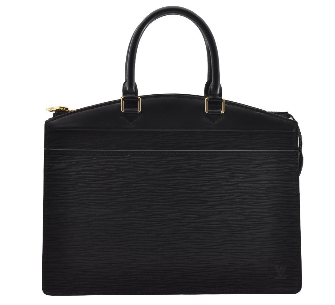 Authentic Louis Vuitton Epi Riviera Hand Bag Black M48182 LV 1567I