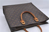 Authentic Louis Vuitton Monogram Sac Plat Hand Bag M51140 LV 1568D